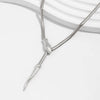 Wholesale Jewelry Simple Snake Bone Chain Alloy Pendant Necklace With Animal Zodiac Design And Electroplating