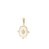 Wholesale Jewelry Simple Square Stainless Steel And Copper Heart Shaped Pendant Necklace For Women With Electroplating