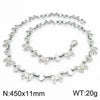 Wholesale Jewelry Simple Style Butterfly 304 Stainless Steel 18K Gold Plated Bracelets Necklace