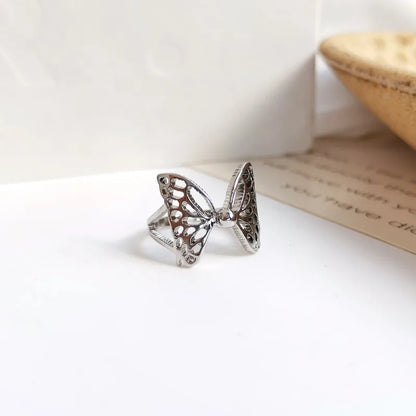 Wholesale Jewelry Simple Style Butterfly Alloy Plating Rings