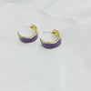 1 Pair Simple Style C Shape Enamel Alloy Ear Studs