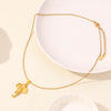 Wholesale Jewelry Simple Style Cattle Spider Elephant 304 Stainless Steel Chain Pendant Necklace
