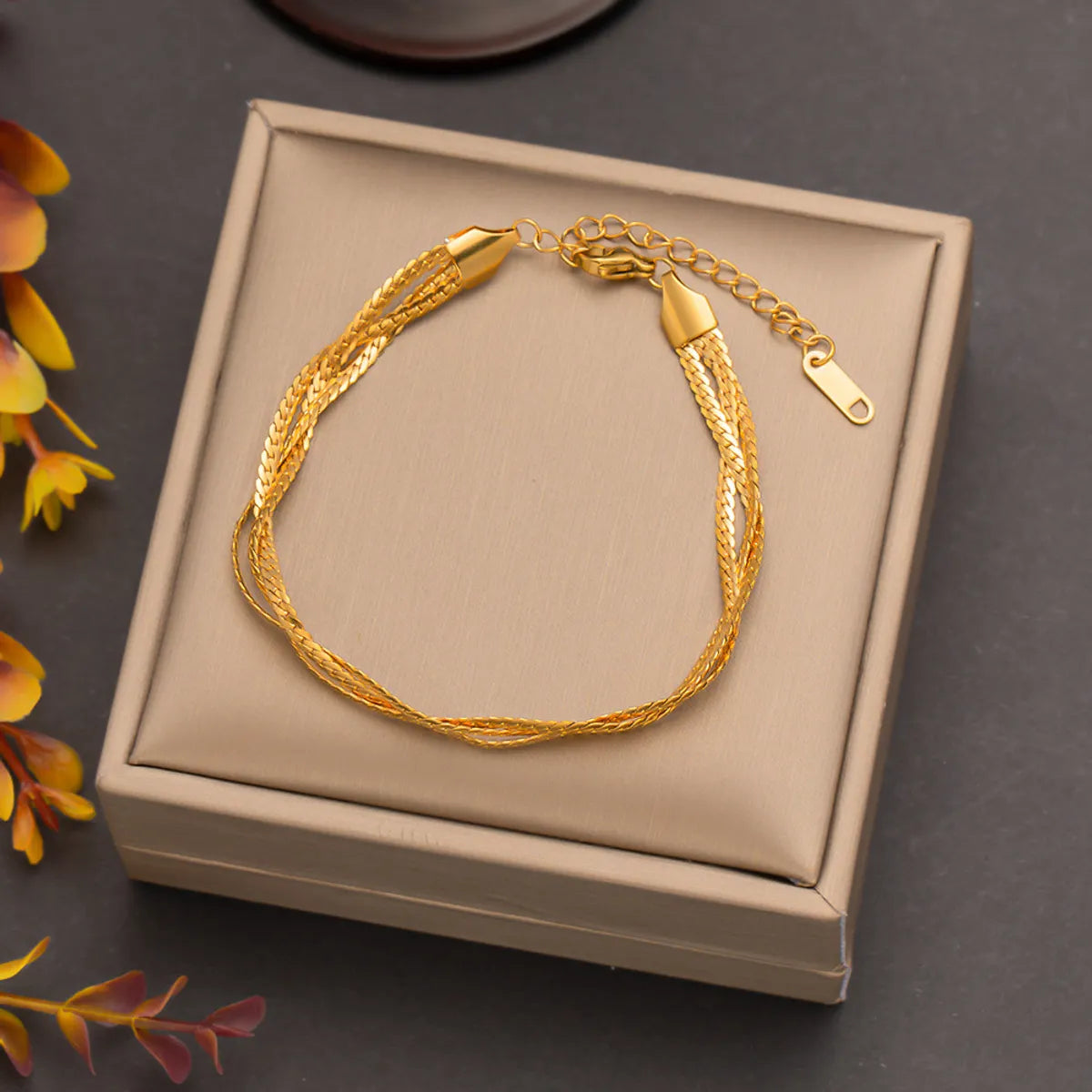 Wholesale Jewelry Simple Style Circle Solid Color Titanium Steel Jewelry Set