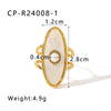 Wholesale Jewelry Simple Style Classic Style Color Block 304 Stainless Steel Plating Rings