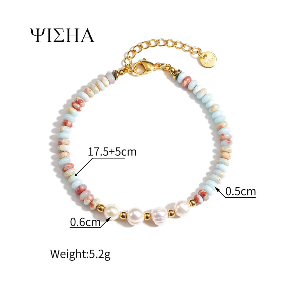 Wholesale Jewelry Simple Style Classic Style Color Block Titanium Steel Beaded Bracelets