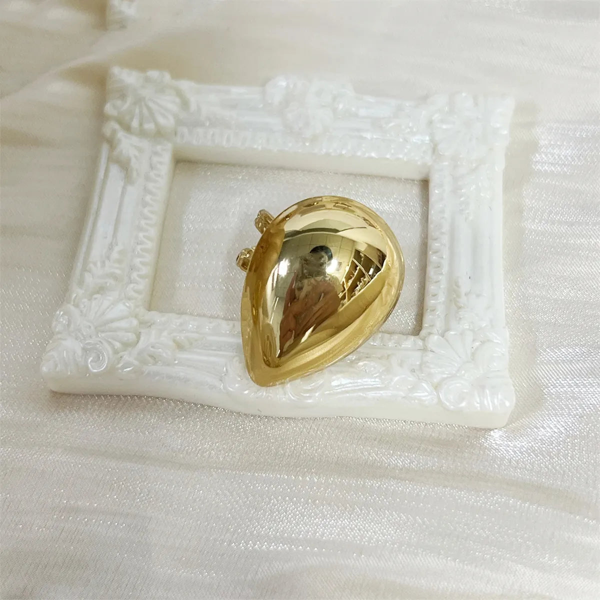 Wholesale Jewelry Simple Style Classic Style Commute Heart Shape Rhombus 304 Stainless Steel 18K Gold Plated Open Rings