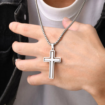 Wholesale Jewelry Simple Style Classic Style Cross 304 Stainless Steel Pendant Necklace