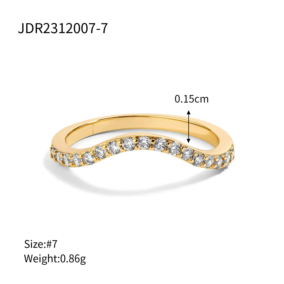 Wholesale Jewelry Simple Style Classic Style Cross Solid Color 304 Stainless Steel Zircon Inlay Rings