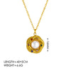 Wholesale Jewelry Simple Style Classic Style Flower 304 Stainless Steel Artificial Rhinestones 18K Gold Plated Inlay Earrings Necklace