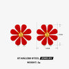 Wholesale Jewelry Simple Style Classic Style Flower 304 Stainless Steel Resin 18K Gold Plated Enamel Rings Earrings