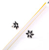 Wholesale Jewelry Simple Style Classic Style Flower 304 Stainless Steel Rhinestones 18K Gold Plated Inlay Earrings Necklace