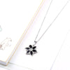 Wholesale Jewelry Simple Style Classic Style Flower 304 Stainless Steel Rhinestones 18K Gold Plated Inlay Earrings Necklace