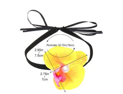 Wholesale Jewelry Simple Style Classic Style Flower Cloth Choker