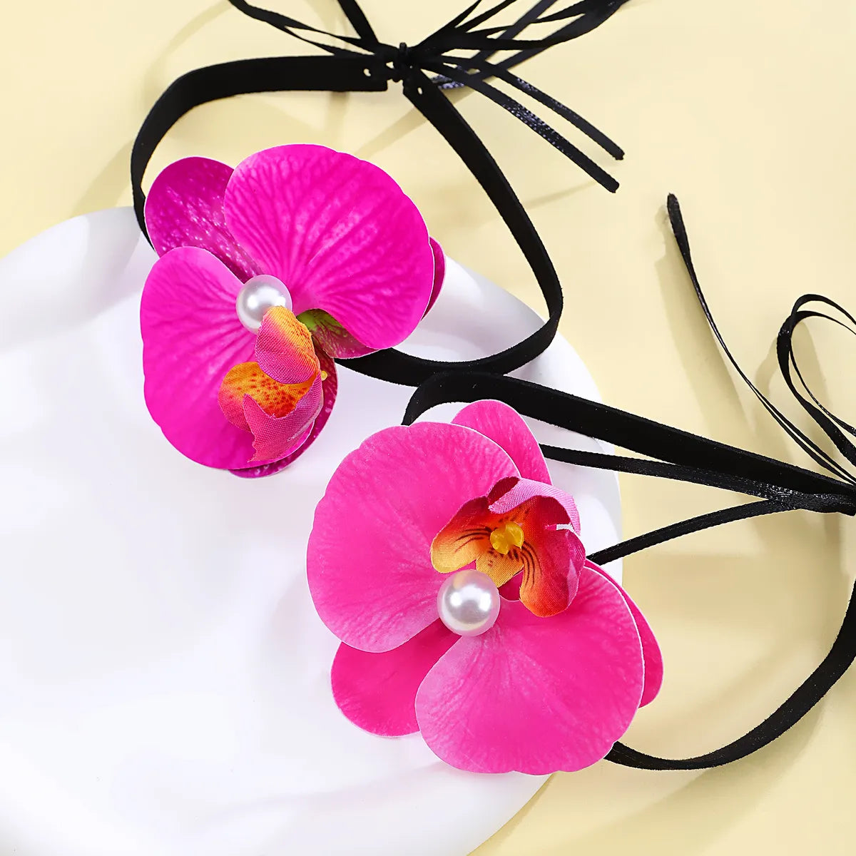 Wholesale Jewelry Simple Style Classic Style Flower Cloth Choker