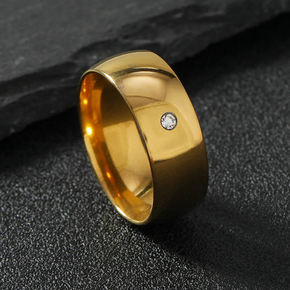 Wholesale Jewelry Simple Style Classic Style Geometric 201 Stainless Steel Rings