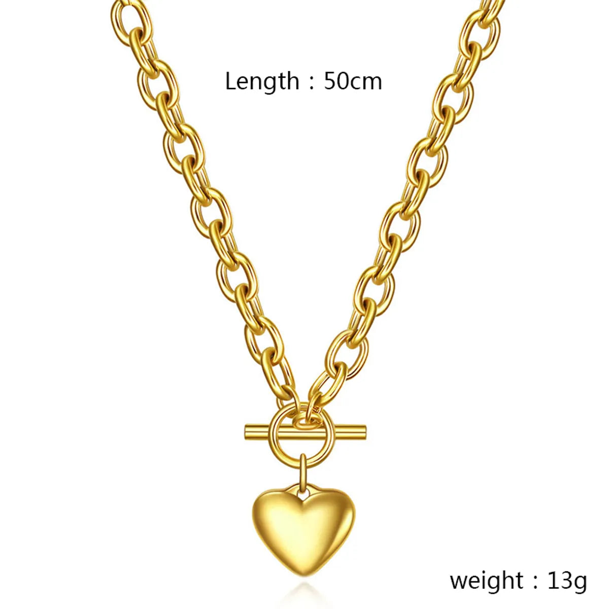 Wholesale Jewelry Simple Style Classic Style Heart Shape 304 Stainless Steel Gold Plated Bracelets Necklace