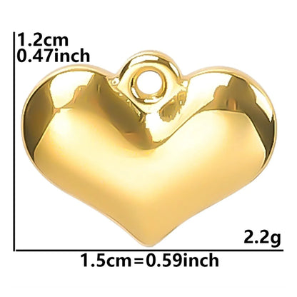 Wholesale Jewelry Simple Style Classic Style Heart Shape 304 Stainless Steel Plating Pendant Necklace