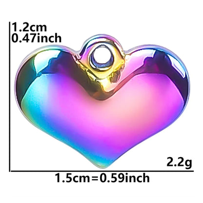 Wholesale Jewelry Simple Style Classic Style Heart Shape 304 Stainless Steel Plating Pendant Necklace