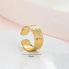 Wholesale Jewelry Simple Style Classic Style Letter 304 Stainless Steel 14K Gold Plated Plating Rings