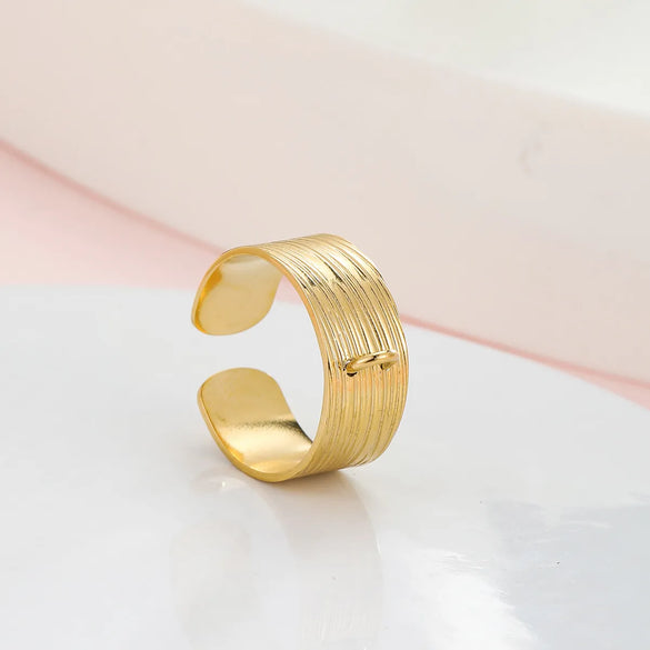 Wholesale Jewelry Simple Style Classic Style Letter 304 Stainless Steel 14K Gold Plated Plating Rings