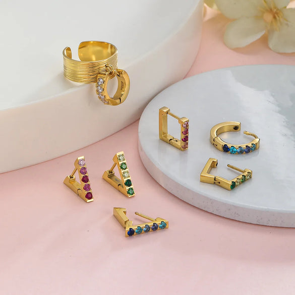 Wholesale Jewelry Simple Style Classic Style Letter 304 Stainless Steel 14K Gold Plated Plating Rings