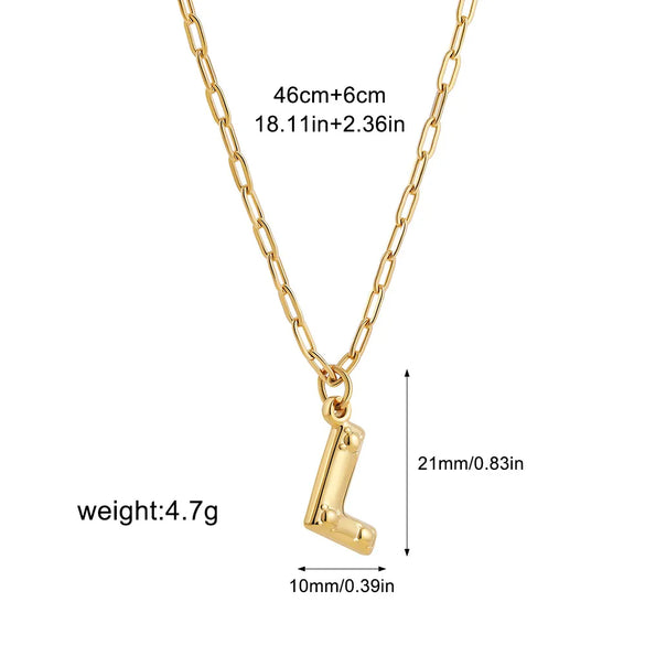 Wholesale Jewelry Simple Style Classic Style Letter 304 Stainless Steel Plating Chain Pendant Necklace