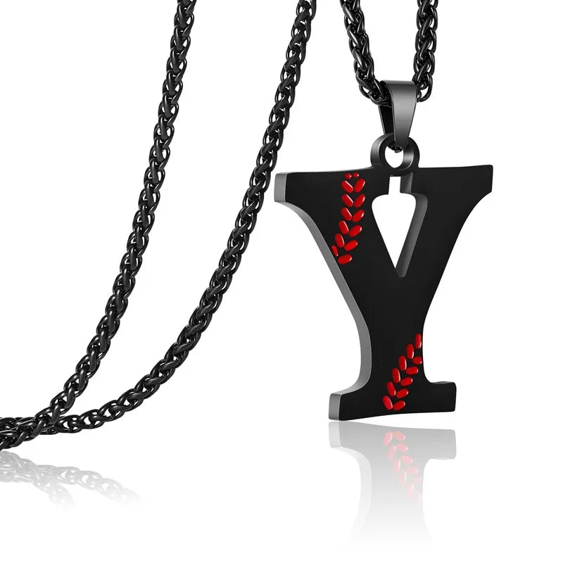 Wholesale Jewelry Simple Style Classic Style Letter Titanium Steel Enamel Pendant Necklace