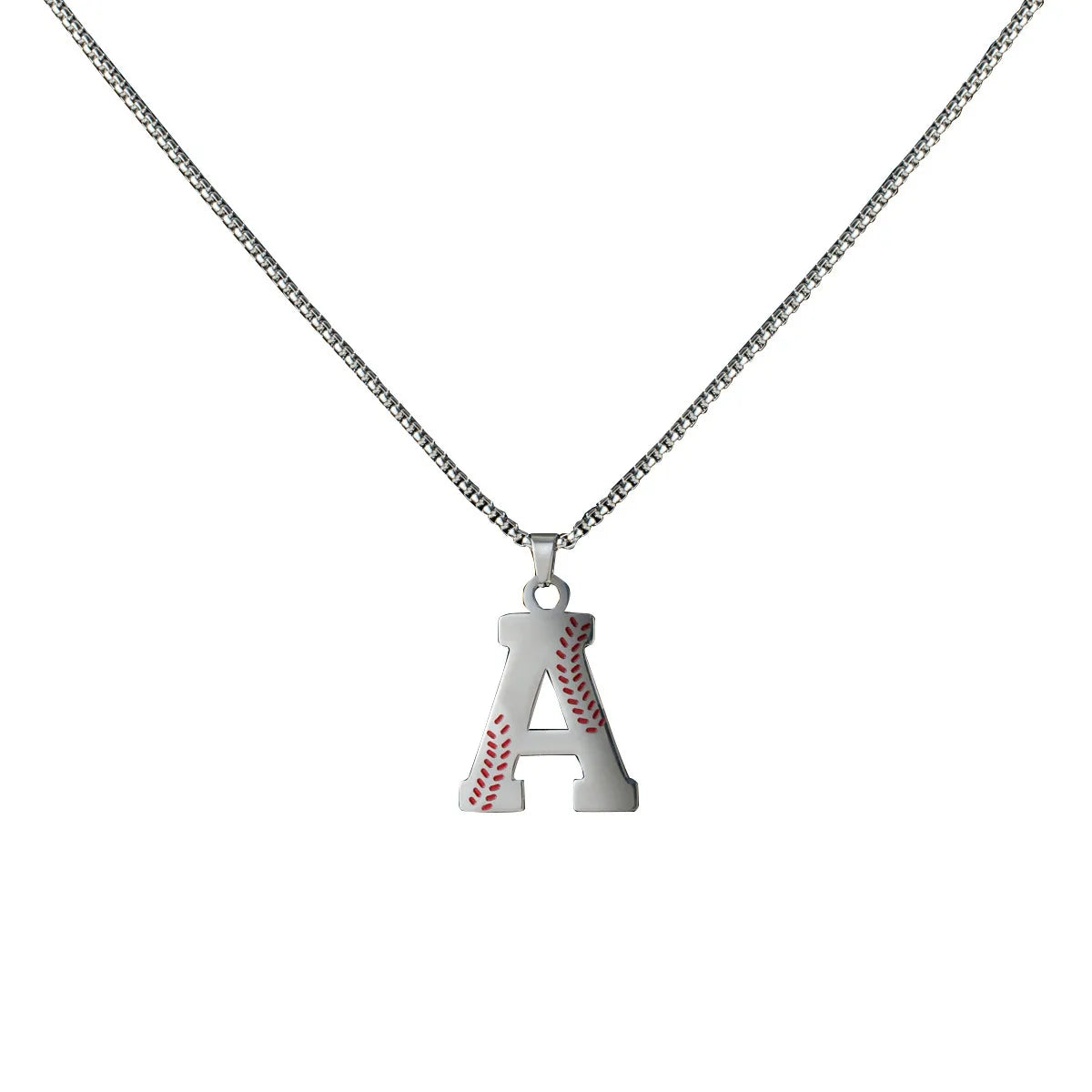 Wholesale Jewelry Simple Style Classic Style Letter Titanium Steel Enamel Pendant Necklace