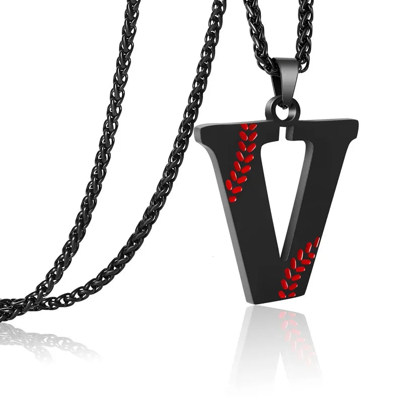 Wholesale Jewelry Simple Style Classic Style Letter Titanium Steel Enamel Pendant Necklace