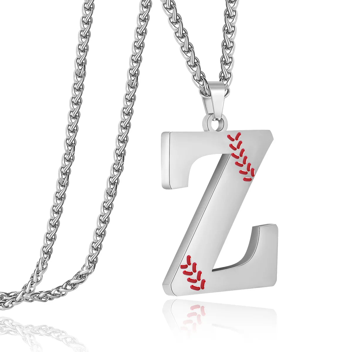 Wholesale Jewelry Simple Style Classic Style Letter Titanium Steel Enamel Pendant Necklace