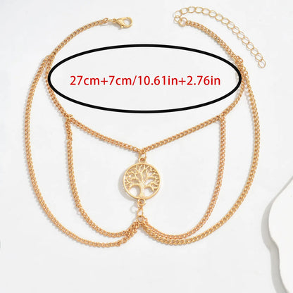 Wholesale Jewelry Simple Style Classic Style Life Tree Alloy Arm Bracelet