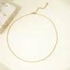 Wholesale Jewelry Simple Style Classic Style Oval 304 Stainless Steel 14K Gold Plated Polishing Plating Necklace