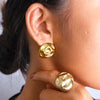 Wholesale Jewelry Simple Style Classic Style Roman Style Geometric 304 Stainless Steel 14K Gold Plated Plating Rings Earrings Jewelry Set