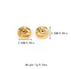 Wholesale Jewelry Simple Style Classic Style Roman Style Geometric 304 Stainless Steel 14K Gold Plated Plating Rings Earrings Jewelry Set
