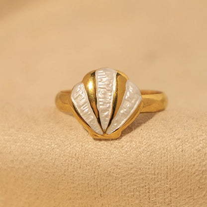 Wholesale Jewelry Simple Style Classic Style Round Heart Shape Rhombus 304 Stainless Steel 14K Gold Plated Enamel Plating Rings