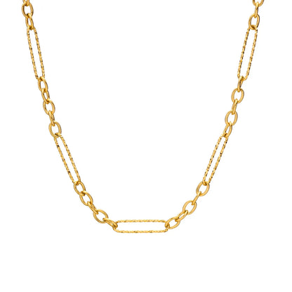 Wholesale Jewelry Simple Style Classic Style Solid Color 201 Stainless Steel 18K Gold Plated Handmade Layered Necklaces