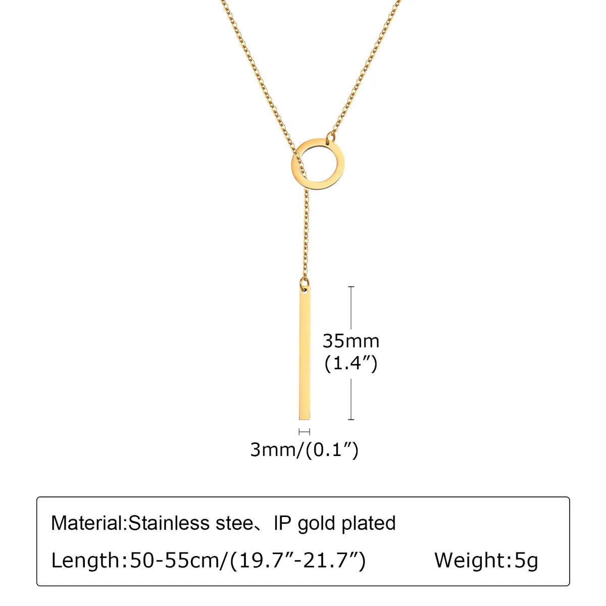 Wholesale Jewelry Simple Style Classic Style Solid Color 201 Stainless Steel Artificial Pearls Zircon 18K Gold Plated Layered Long Necklace