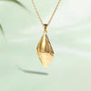 Wholesale Jewelry Simple Style Classic Style Solid Color 304 Stainless Steel 18K Gold Plated Plating Pendant Necklace