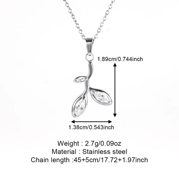 Wholesale Jewelry Simple Style Classic Style Solid Color 304 Stainless Steel 18K Gold Plated Plating Pendant Necklace