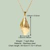 Wholesale Jewelry Simple Style Classic Style Solid Color 304 Stainless Steel 18K Gold Plated Plating Pendant Necklace