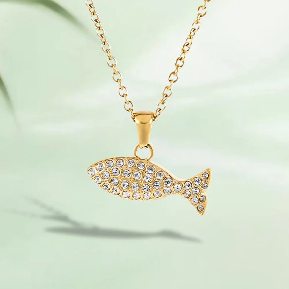 Wholesale Jewelry Simple Style Classic Style Solid Color 304 Stainless Steel 18K Gold Plated Plating Pendant Necklace