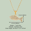 Wholesale Jewelry Simple Style Classic Style Solid Color 304 Stainless Steel 18K Gold Plated Plating Pendant Necklace