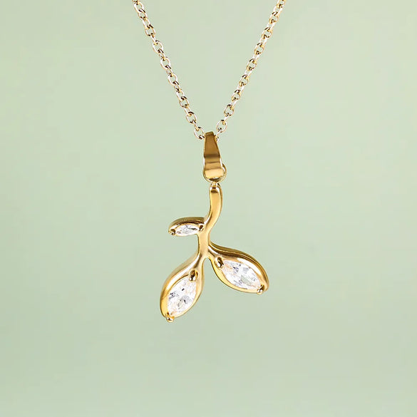 Wholesale Jewelry Simple Style Classic Style Solid Color 304 Stainless Steel 18K Gold Plated Plating Pendant Necklace