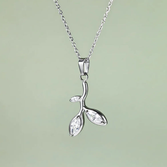 Wholesale Jewelry Simple Style Classic Style Solid Color 304 Stainless Steel 18K Gold Plated Plating Pendant Necklace