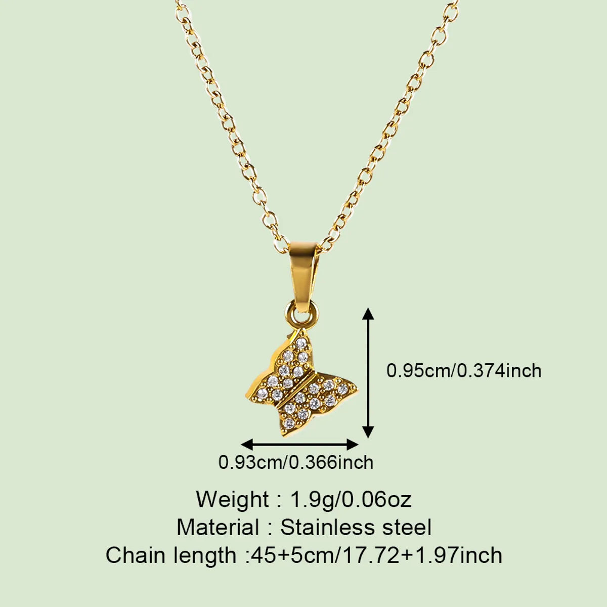 Wholesale Jewelry Simple Style Classic Style Solid Color 304 Stainless Steel 18K Gold Plated Plating Pendant Necklace