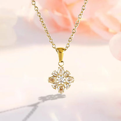 Wholesale Jewelry Simple Style Classic Style Solid Color 304 Stainless Steel 18K Gold Plated Plating Pendant Necklace