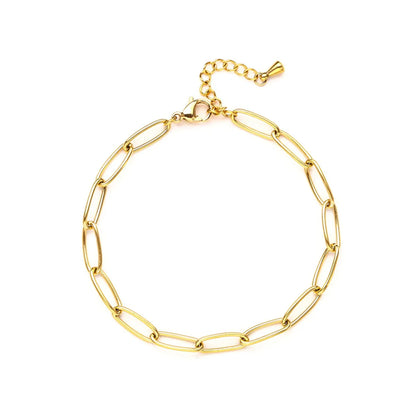 Wholesale Jewelry Simple Style Classic Style Solid Color 304 Stainless Steel Plating Bracelets Necklace