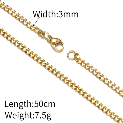 Wholesale Jewelry Simple Style Classic Style Solid Color 304 Stainless Steel Plating Necklace