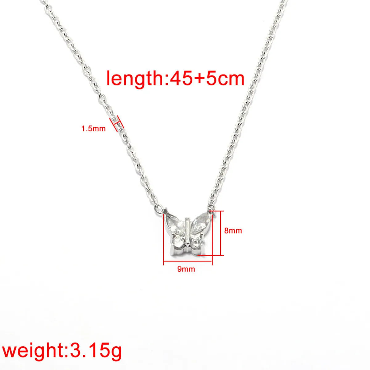 Wholesale Jewelry Simple Style Classic Style Solid Color 304 Stainless Steel Rhinestones Inlay Pendant Necklace