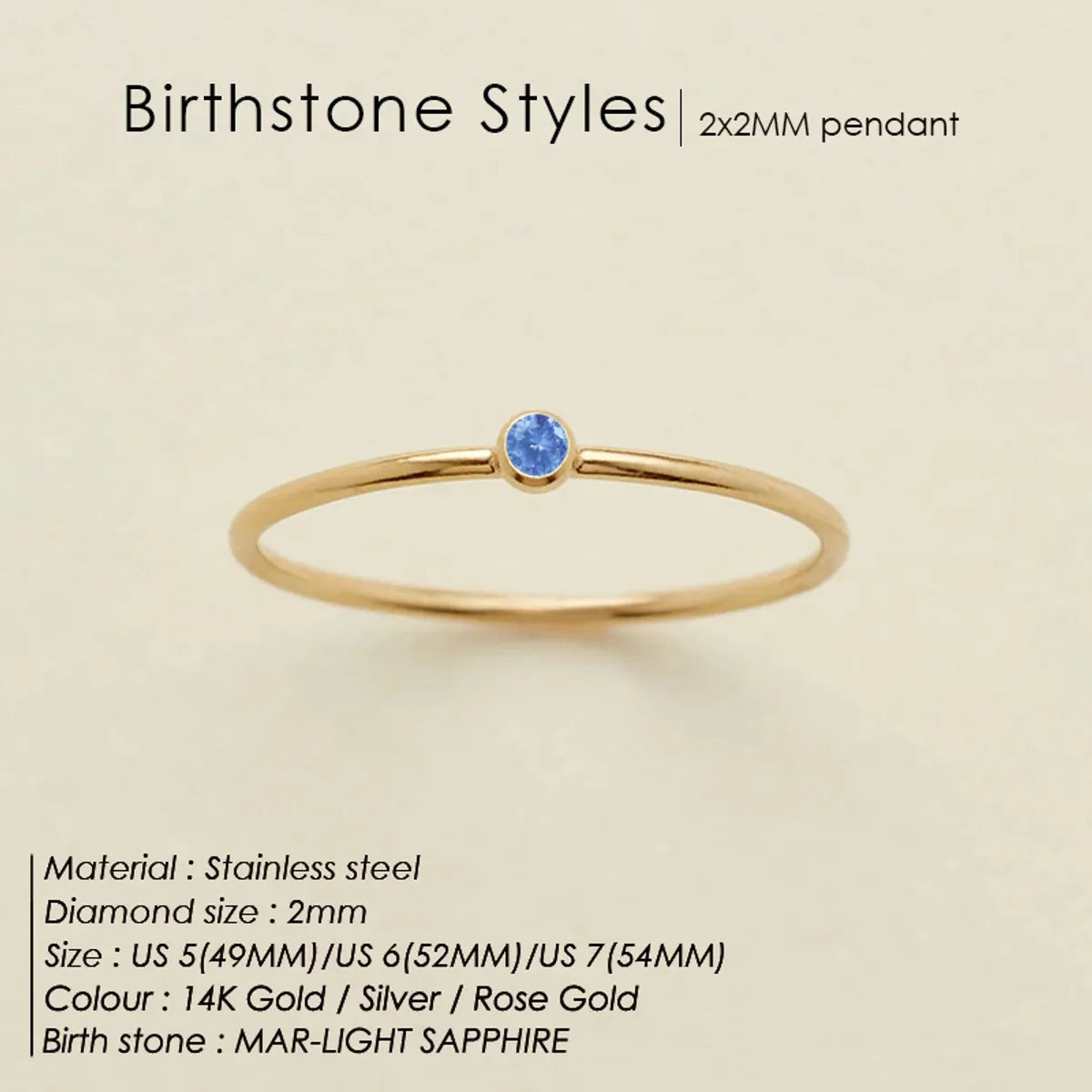 Wholesale Jewelry Simple Style Classic Style Solid Color 304 Stainless Steel Rhinestones Inlay Rings